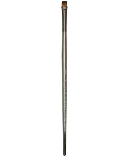 Zen Brush S73 Short-Handle Chisel Blender Brush, Size #4 1