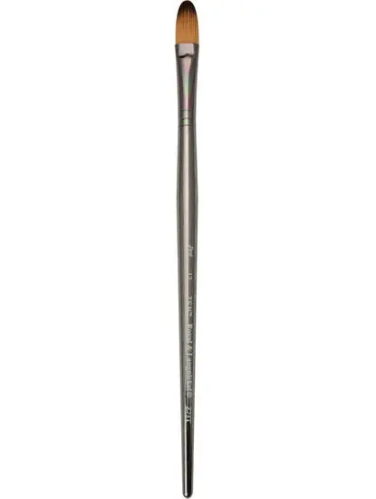 Zen Brush Short-Handle Filbert Brush #12 – Synthetic S73 Series 1