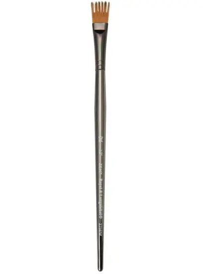 Zen Brush Short-Handle Flat Brush – 1/2 Inch Wisp Tip (Model S73) 1