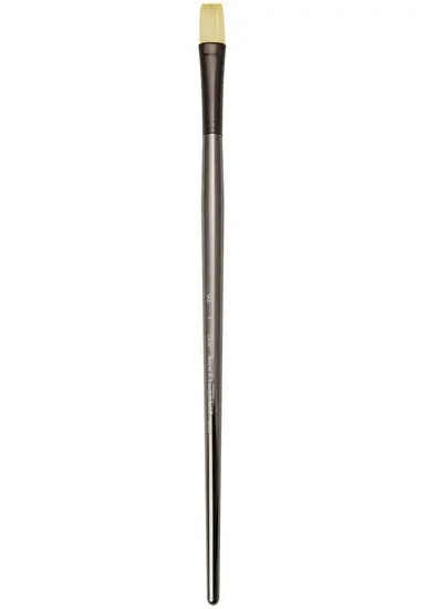 Zen Long-Handle Flat Brush #33 – Size 8, Synthetic Bristles 1