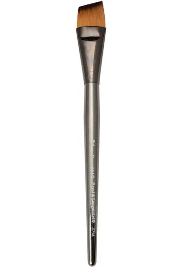 Zen Short-Handle Angle Shader Brush – 1-Inch Flat Tip 1