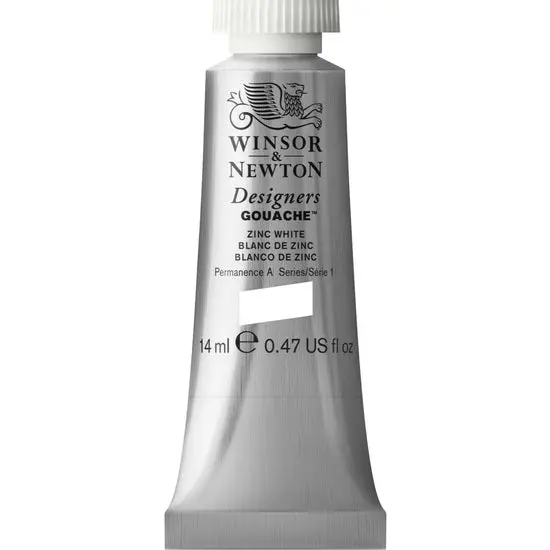 Zinc White Designer Gouache Paint – 14Ml Tube, Series 1 1