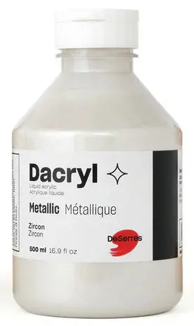 Zircon Metallic Liquid Acrylic Paint – 500Ml Industrial-Strength Formula 1