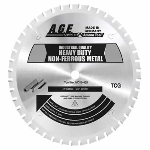 Age Md12-105 12-Inch 100-Tooth Non-Ferrous Cutting Saw Blade (1-Inch Arbor) 1