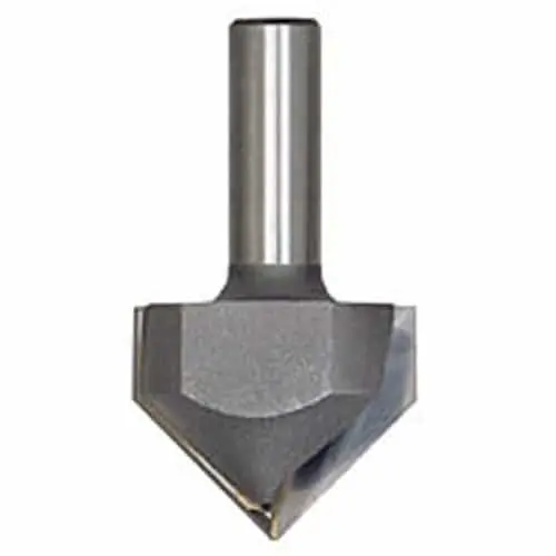 Amana V-Groove Router Bit – 1-1/4" Cutting Diameter, 1/2" Shank 1