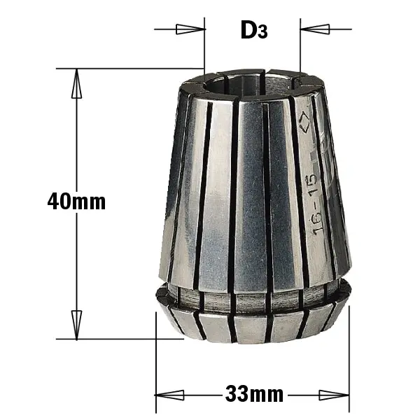 Cmt 184.095.00 Er32 Precision Collet, 3/8-Inch Capacity, High-Tolerance Fit 1