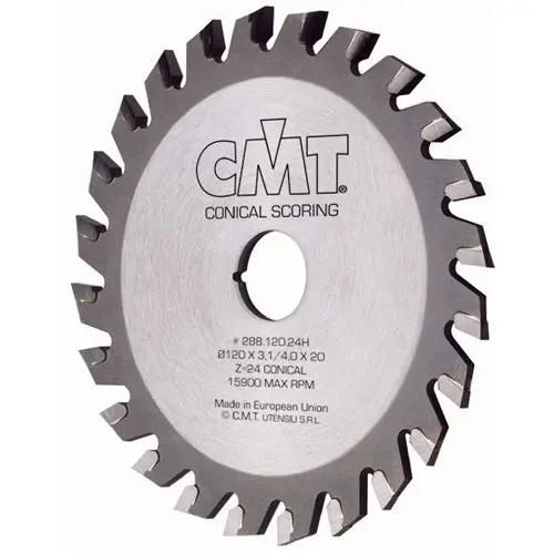 Cmt 288.120.24H Industrial Scoring Blade — Conical Profile, Precision Ground 1