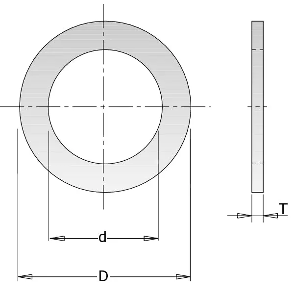 Cmt 299.211.00 Universal Saw Blade Reduction Ring — 30Mm Od × 5/8-Inch Id 1
