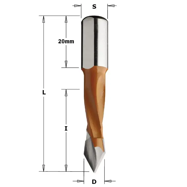 Cmt 375.050.12 Through-Hole Domino Cutter – Left-Hand, 5×40×70 Mm 1