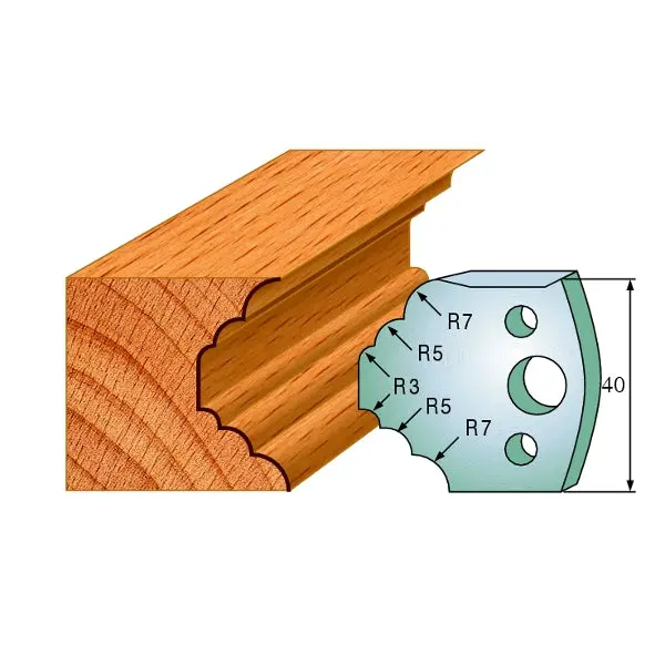 Cmt 690.021 Profiled Shaper Knife Pair For Cutter Heads 1
