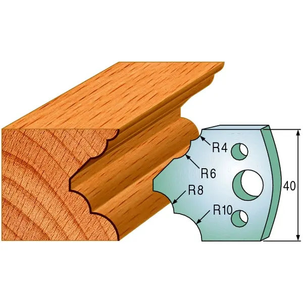 Cmt 690.126 Shaper Knife Set – Pair Of Profiled Cutters For Cabinetmaking 1