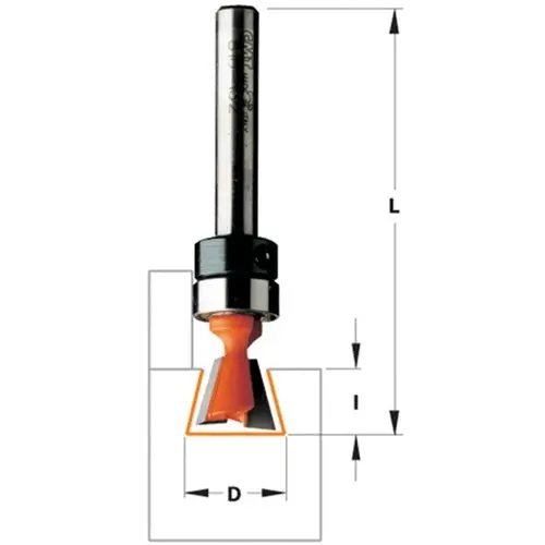 Cmt 818.142.11B 9/16-Inch Dovetail Router Bit — 1/4-Inch Shank 1