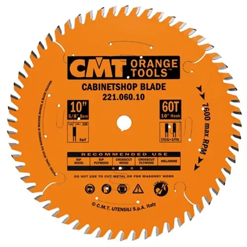 Cmt Cabinetshop Saw Blade – 12-Inch Diameter, 72-Tooth Alternate Top Bevel (Atb) Design 1