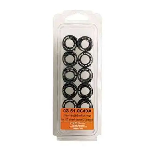 Cmt Interchangeable Guide Bushing Set – 20-Piece, Designed For 10Mm Router Shanks 1