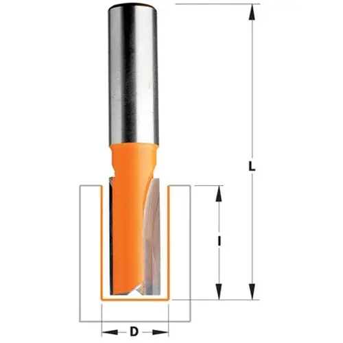 Cmt Straight Router Bit – 1/4" Shank, 5/8" Diameter, Carbide-Tipped 1