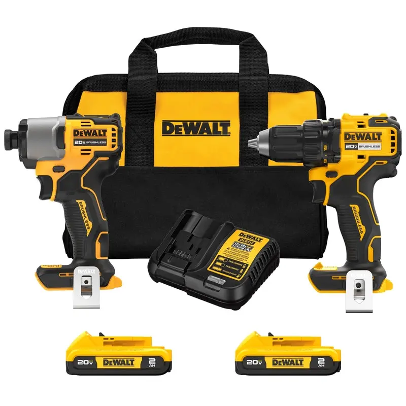 Dewalt Dck227D2 20V Max Brushless 2-Tool Combo Kit – Drill/Driver + Impact Driver 1