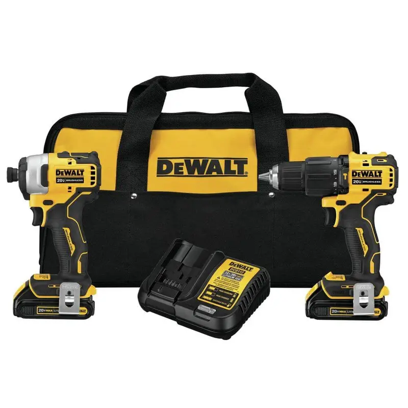 Dewalt Dck279C2 Atomic 20V Max Hammer Drill Combo Kit 1