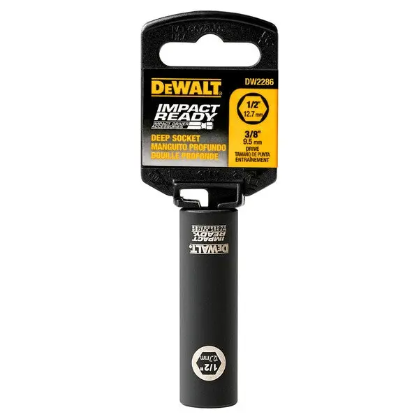 Dewalt Deep Impact Socket – 1/2" Drive, 6Mm Metric, 6-Point, Heavy-Duty 1