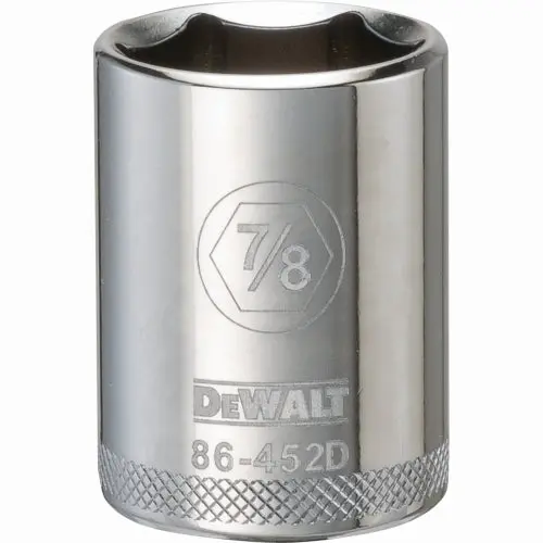 Dewalt Dwmt86452Osp 6-Point 1/2" Drive Socket – 7/8" Sae 1