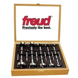Freud Forstner Bit Set – 16-Piece, Adjustable Diameter (1/4"–2-1/8") 1