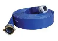 Honda 1145-4000-50H Pvc Discharge Hose – 4" X 50', 90 Psi, Blue With Pin-Lug Coupling 1