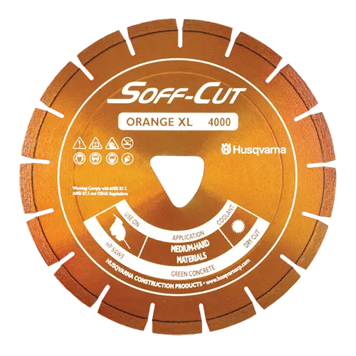 Husqvarna Excel Orange Xl6-4000 Diamond Blade – 542777008 Model 1