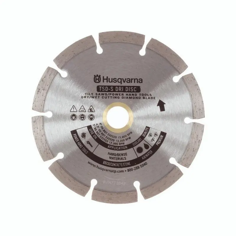 Husqvarna Tacti-Cut S Diamond Blade – 5-Inch, 0.080-Inch Thickness, 7/8-Inch Arbor 1