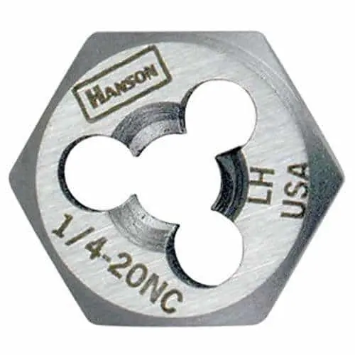 Irwin 7760 High-Carbon Steel Hex Die Set — 3/4"-16 Lh Thread, Re-Threading 1