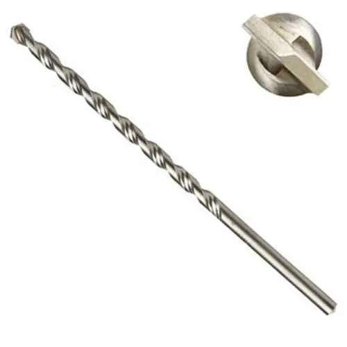 Irwin Straight Shank Masonry Drill Bit – 7/16" Diameter × 4" Cutting Length × 6" Overall Length 1