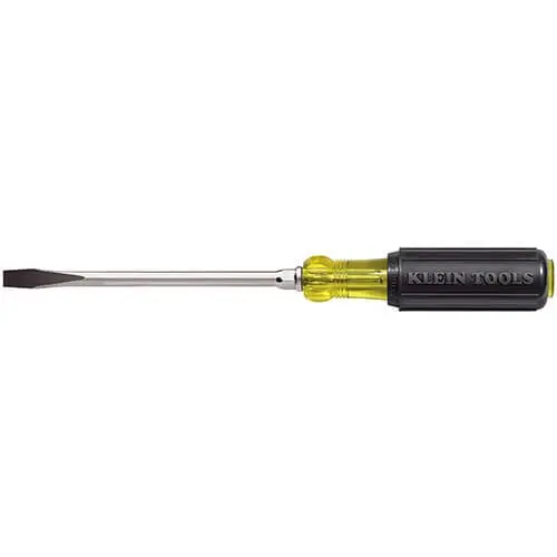Klein 602-8 Keystone-Tip Screwdriver – 3/8" Tip, 8" Shank 1