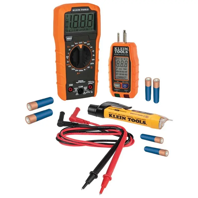 Klein 69355 Premium Electrical Test Kit With Multimeter And Accessories 1