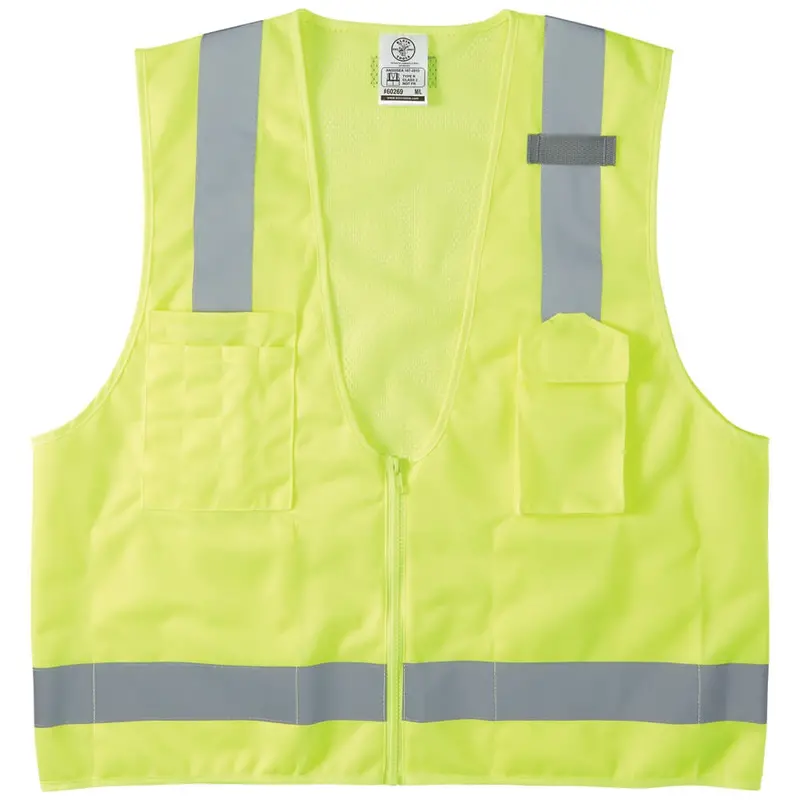 Klein High-Visibility Safety Vest – Ansi Class 2 Reflective Design For Enhanced Worker Safety 1