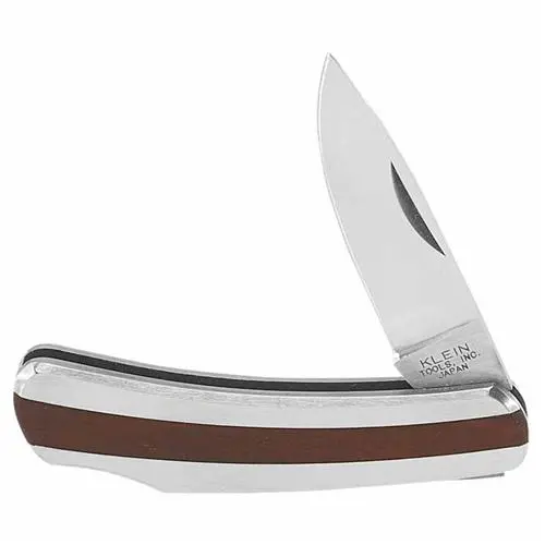 Klein Tools 44033 Compact Pocket Knife — 2" Stainless Steel Drop-Point Blade 1