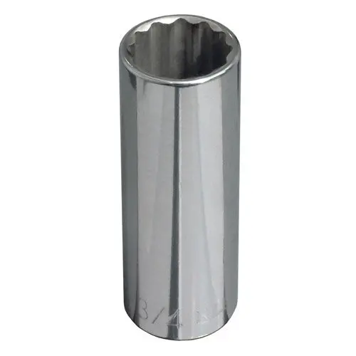 Klein Tools 65828 1/2" Drive, 11/16" Deep, 12-Point Socket 1