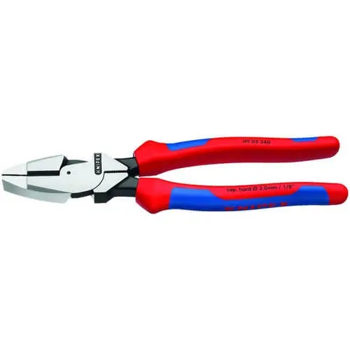 Knipex 09-02-240-Sba 9-Inch Lineman’S Pliers With Ergonomic Handles 1
