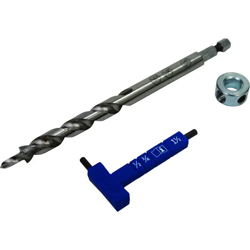 Kreg Easy-Set Drill Bit With Adjustable Stop Collar – Precision Depth Control For Pocket Holes 1