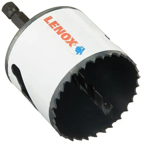 Lenox 1772952 Bi-Metal Arbored Hole Saw — 2-1/4" Diameter With Slot Design 1