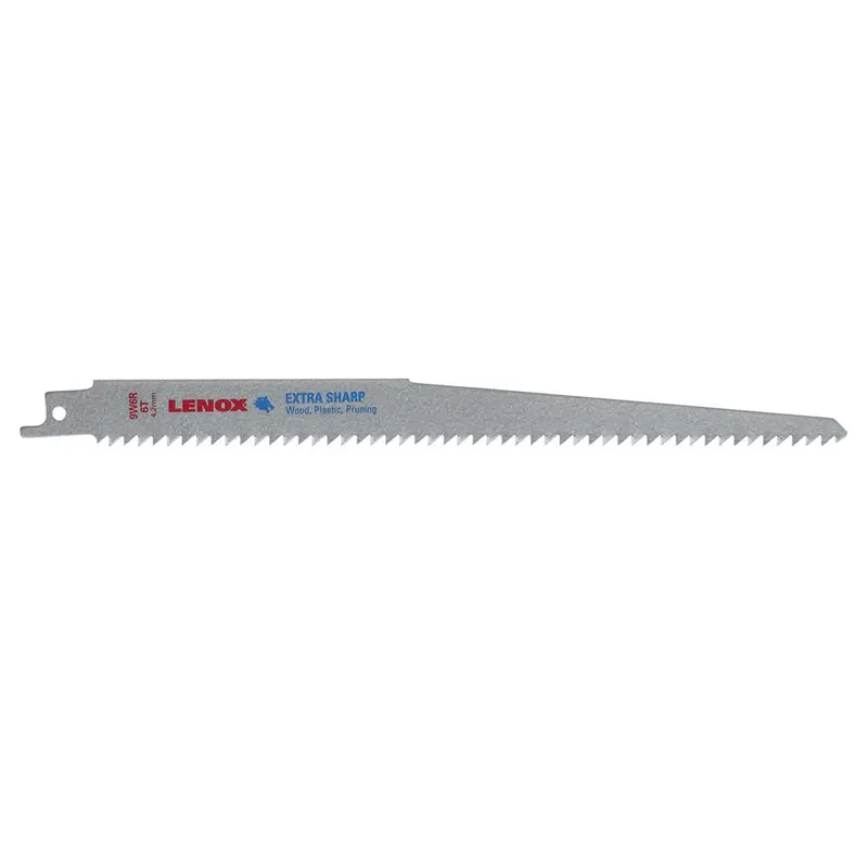 Lenox 9" 6 Tpi Reciprocating Saw Blade For Wood & Plastic Cutting 1