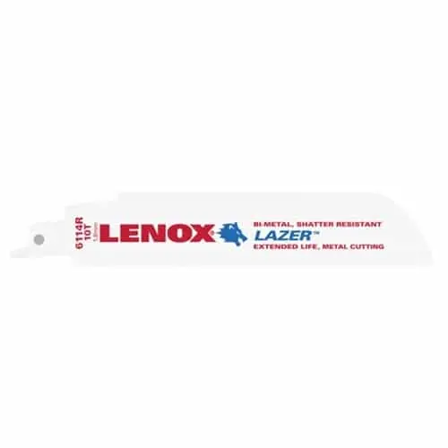 Lenox Lazer Bi-Metal Reciprocating Saw Blades – 6-Inch, 14 Tpi, High-Speed Metal Cutting (50-Pack) 1
