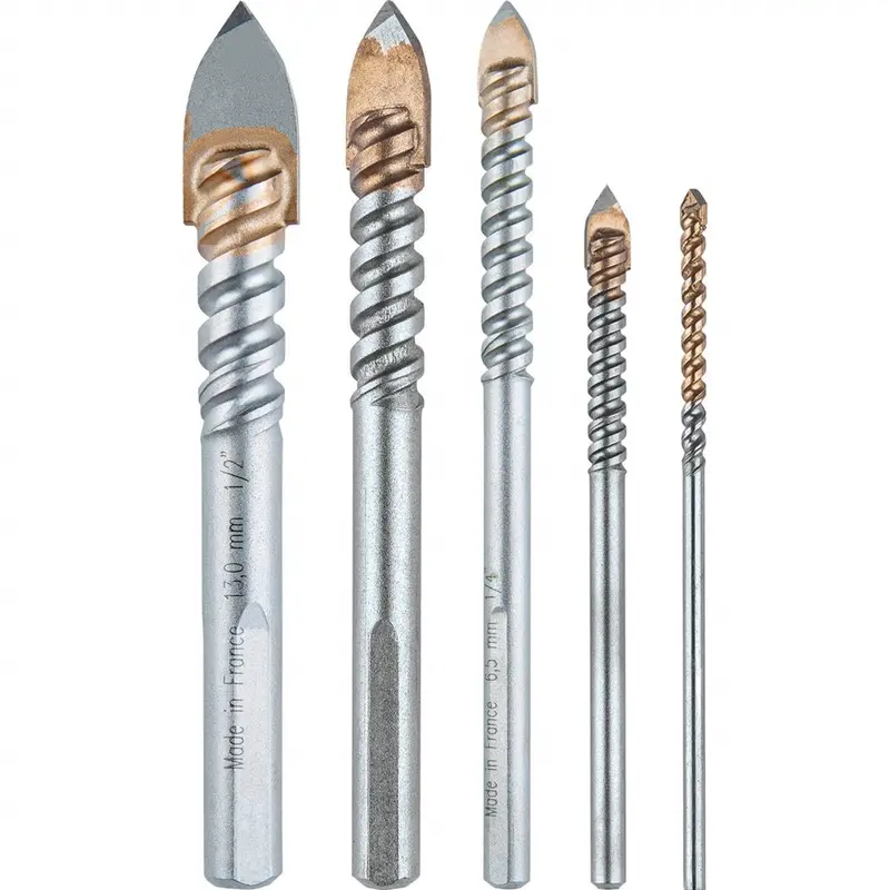 Makita B-68993 Glass & Tile Drill Bit Set — 5-Piece Assortment For Masonry And Ceramic 1