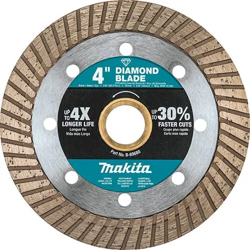 Makita B-69680 4-Inch Turbo Gp Diamond Cutting Blade For Masonry 1
