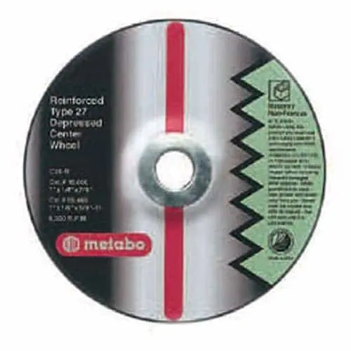Metabo A30R Angle Grinder Wheel – 4-1/2" X 3/32" X 5/8"-11 Arbor (655727000) 1