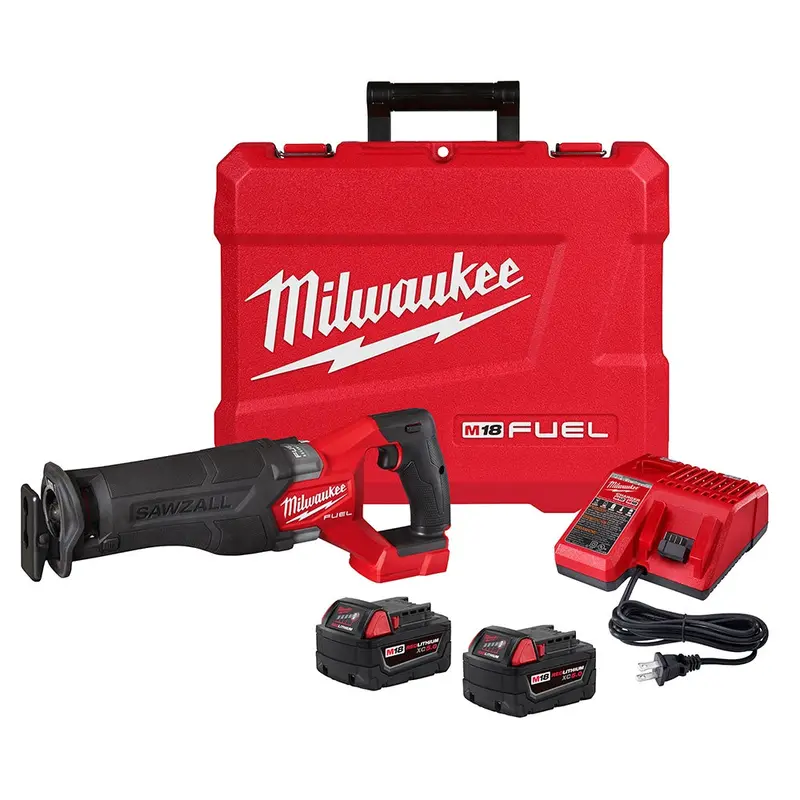 Milwaukee 2821-22 M18 Fuel Sawzall Reciprocating Saw Kit – Cordless 1