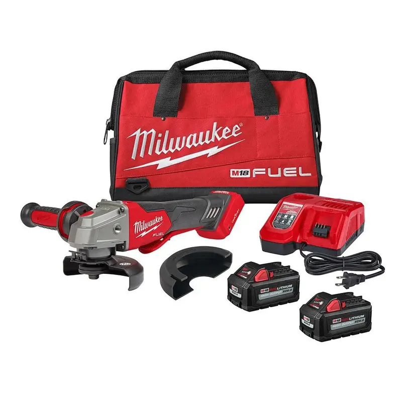 Milwaukee M18 Fuel 4-1/2" / 5" Braking Angle Grinder – Model 2882-22, One-Key Enabled 1