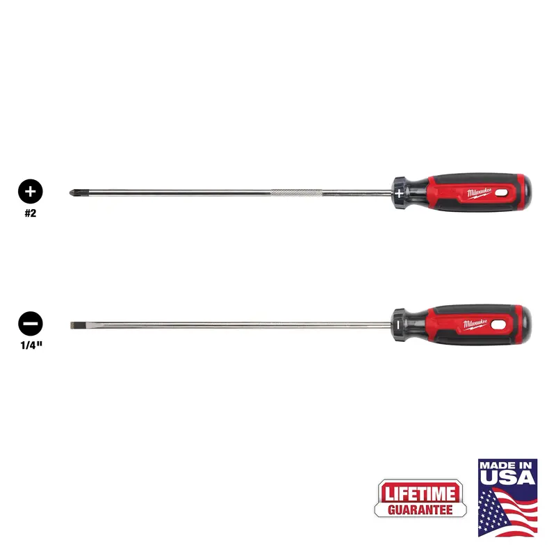 Milwaukee Mt200-2M: Two-Piece 6" Cushion-Grip Screwdriver Set 1