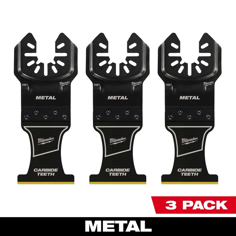 Milwaukee Open-Lok Titanium-Enhanced Metal-Cutting Blades – 1-3/8", 3-Pack 1