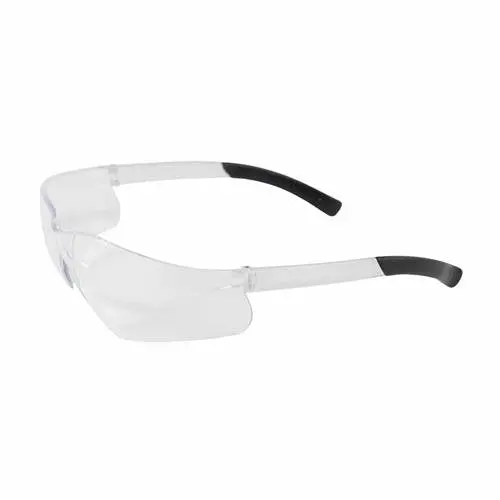 Pip Zenon Z13 Clear Polycarbonate Safety Eyewear — 10-Base Curve, Rubber-Tip Temples, Molded Nose Bridge (12-Pack) 1