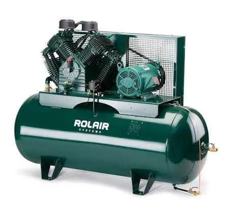 Rolair H10112K60 Two-Stage Industrial Air Compressor – 10 Hp, Stationary Electric Model 1