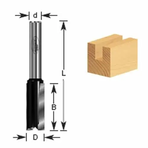 Timberline 5/16" Diameter Router Bit With 1/4" Shank 1