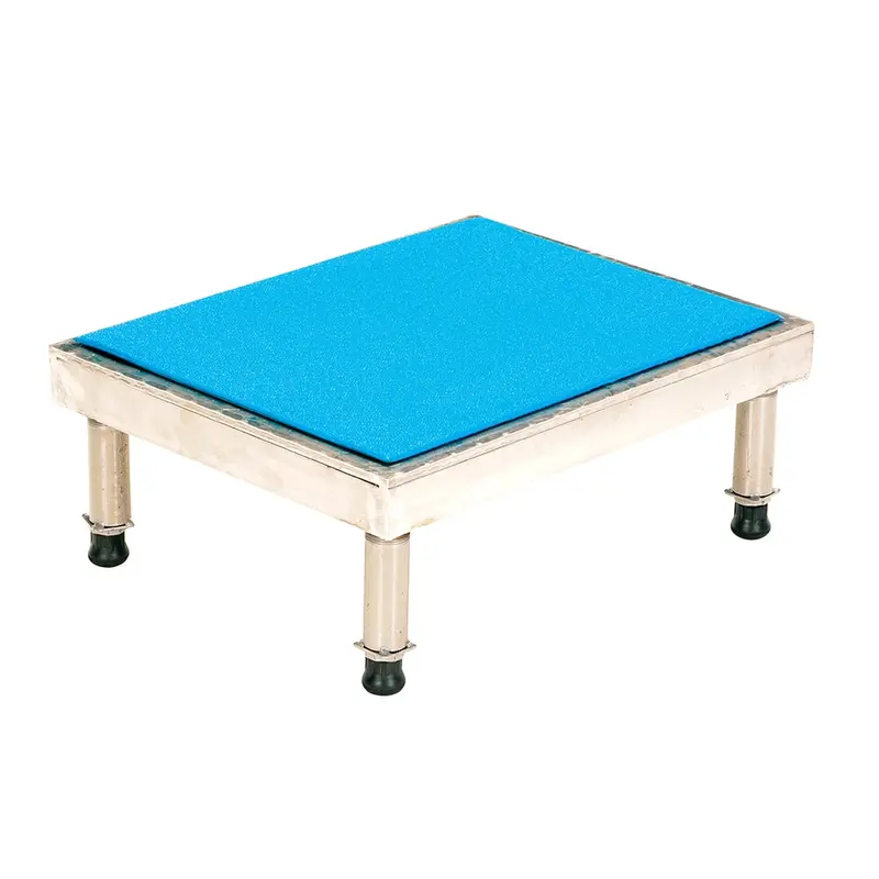 Vestil Adjustable Aluminum Stand – Height-Adjustable (9.5"–15.5"), 19" X 24" Platform 1